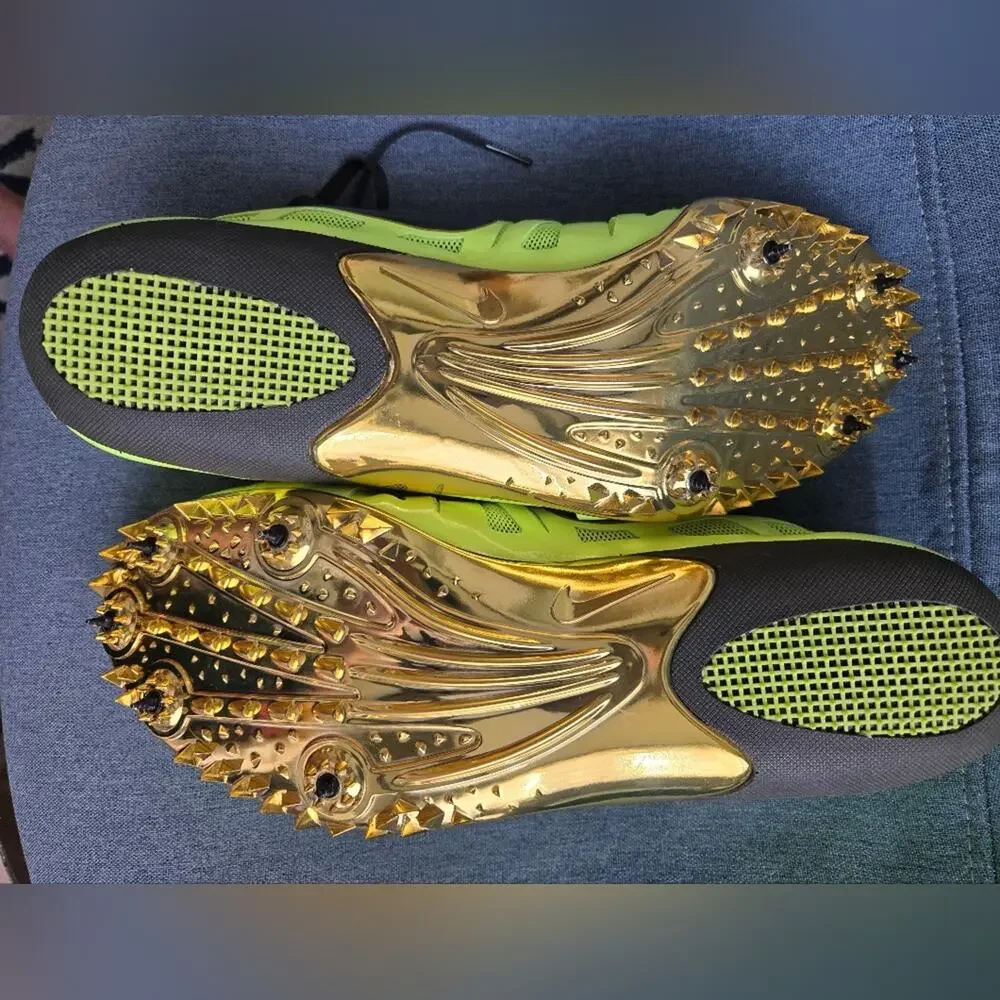 Nike Zoom Celar 4 Track Spikes NWOT Neon Yellow Black Size 13